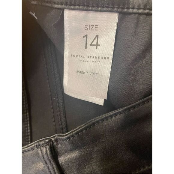 Sanctuary Social Standard Pleather Pants - Picture 6 of 7